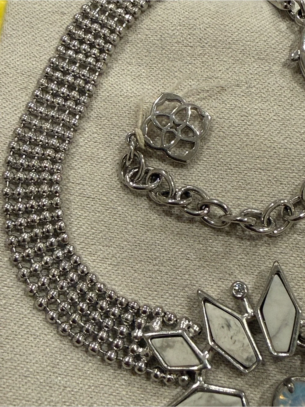 Kendra Scott Isabella Chocker Necklace Silver NWOT